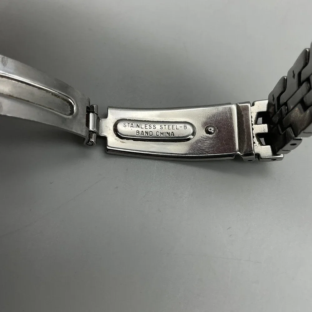 Seiko Womens Watch 24mm Gray Dial Stainless Date 7N82-0AM0 New Battery 6.25